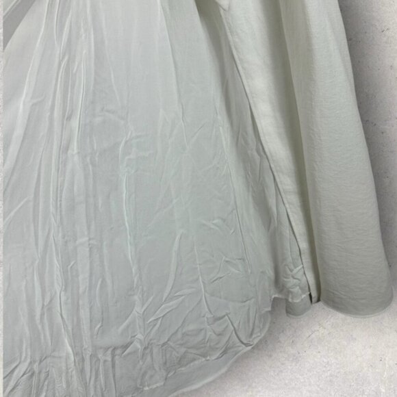 Sezane White Midi Wrap Dress Apolline Ecru White Size 36 French US 4 Minimalist - Picture 12 of 14